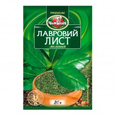 Лавровий лист мелений 20г 140 шт/ящТМ Чемпіон